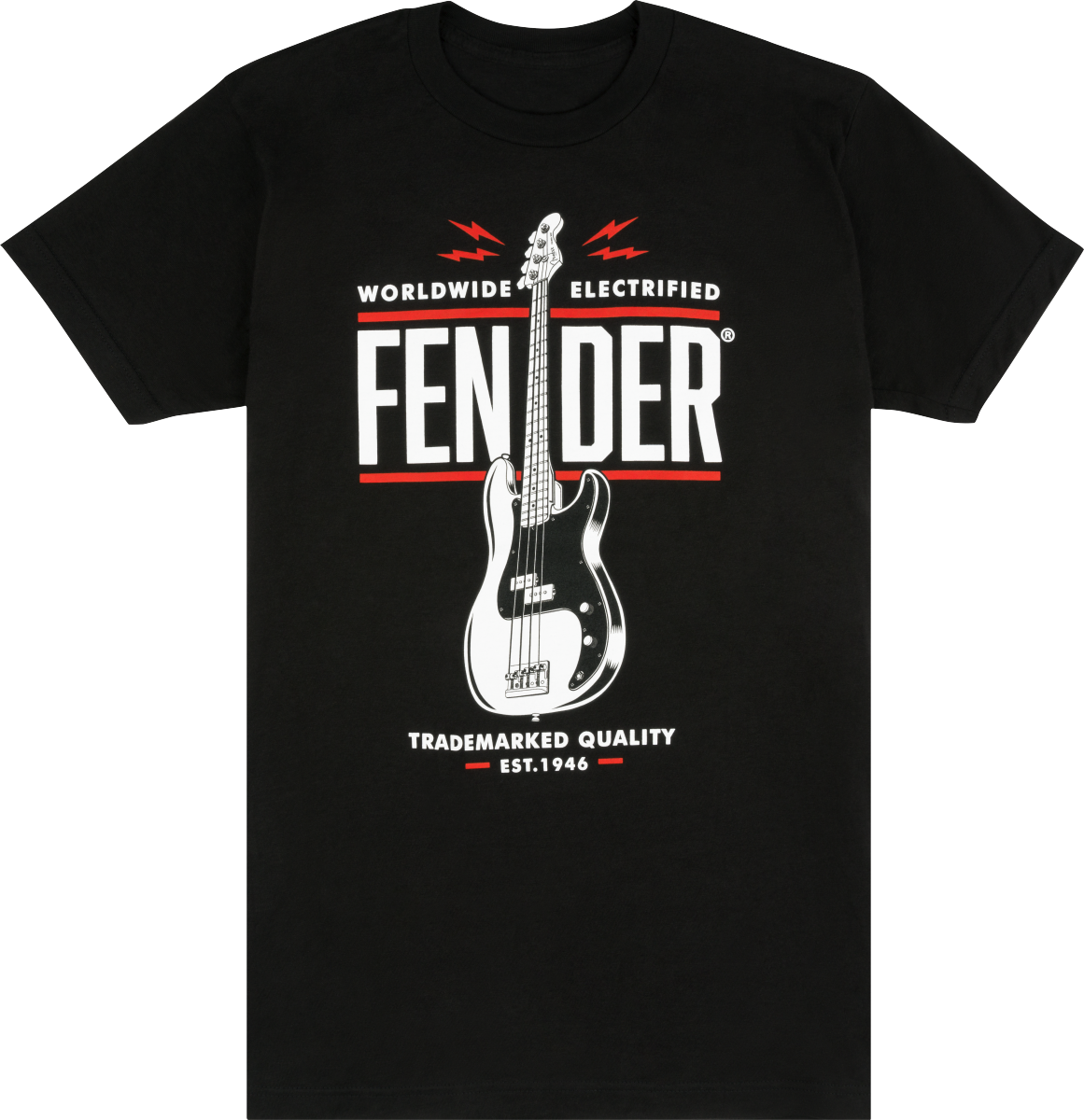 Fender T-Shirt Precision Bass Black X-Large