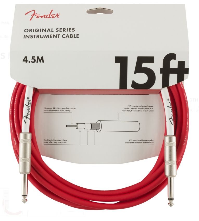 Fender Original Series Cavo 4,5 Mt Fiesta Red