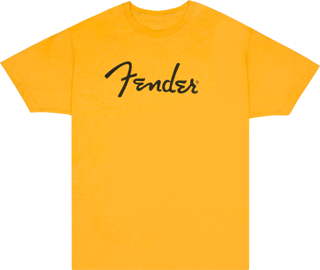 Fender Spaghetti Logo Tshirt Butterscotch Blonde L