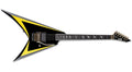 LTD LTD ALEXI LAIHO Arrowhead SE 20th Anniversary - Black w/Yellow Pinstripe - c/astuccio