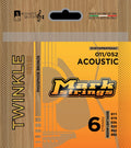 Dv Mark Twinkle Phosphor Bronze Medium Light 11-52 Acoustic Guitar Strings