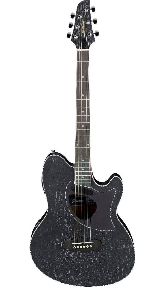 Ibanez Tcm50 Galaxy Black Open Pore Talman Double Cutaway body