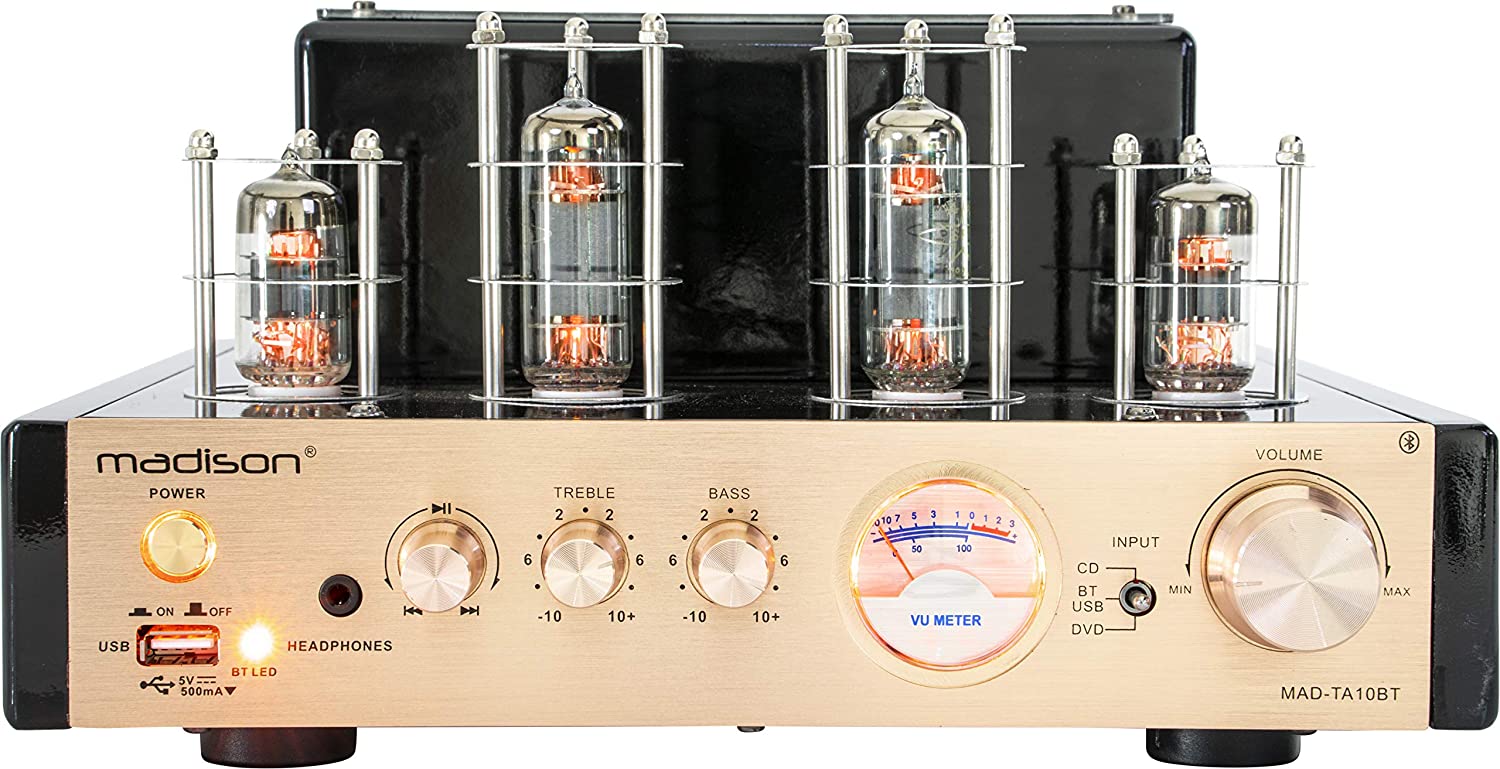 Madison Amplificatore Hi-Fi Bluetooth Valvolare 2X25W