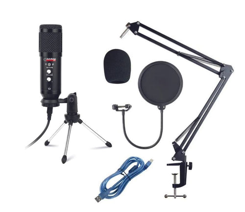 Audiodesign Pamcusb1 Microfono a Condensatore Usb Set Completo
