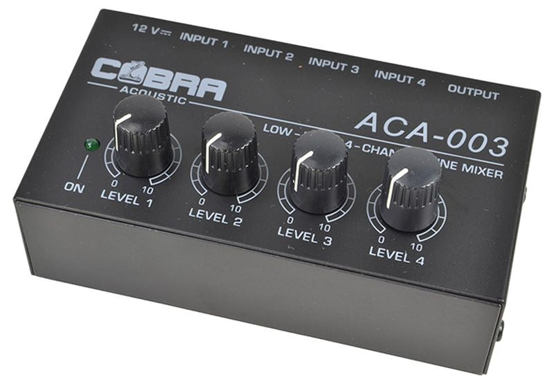 Cobra Mixer Mini 4 Canali Ultra Low Noise