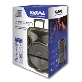 Karma ABISSO Diffusore Portatile Ricaricabile con Microfono