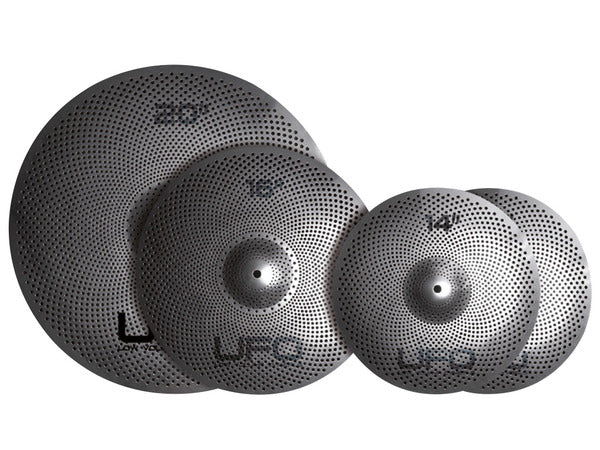 Ufo Set1 Piatti Allenamento HiHat 14 Crash 16 Ride 20 con Borsa