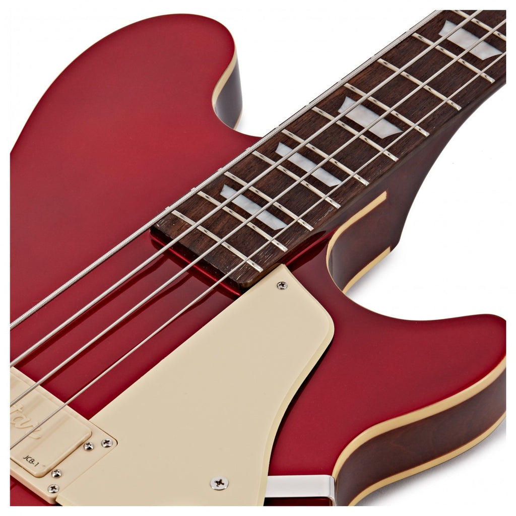 Epiphone Jack Casady Bass Sparkling Burgundy Basso Semiacustico