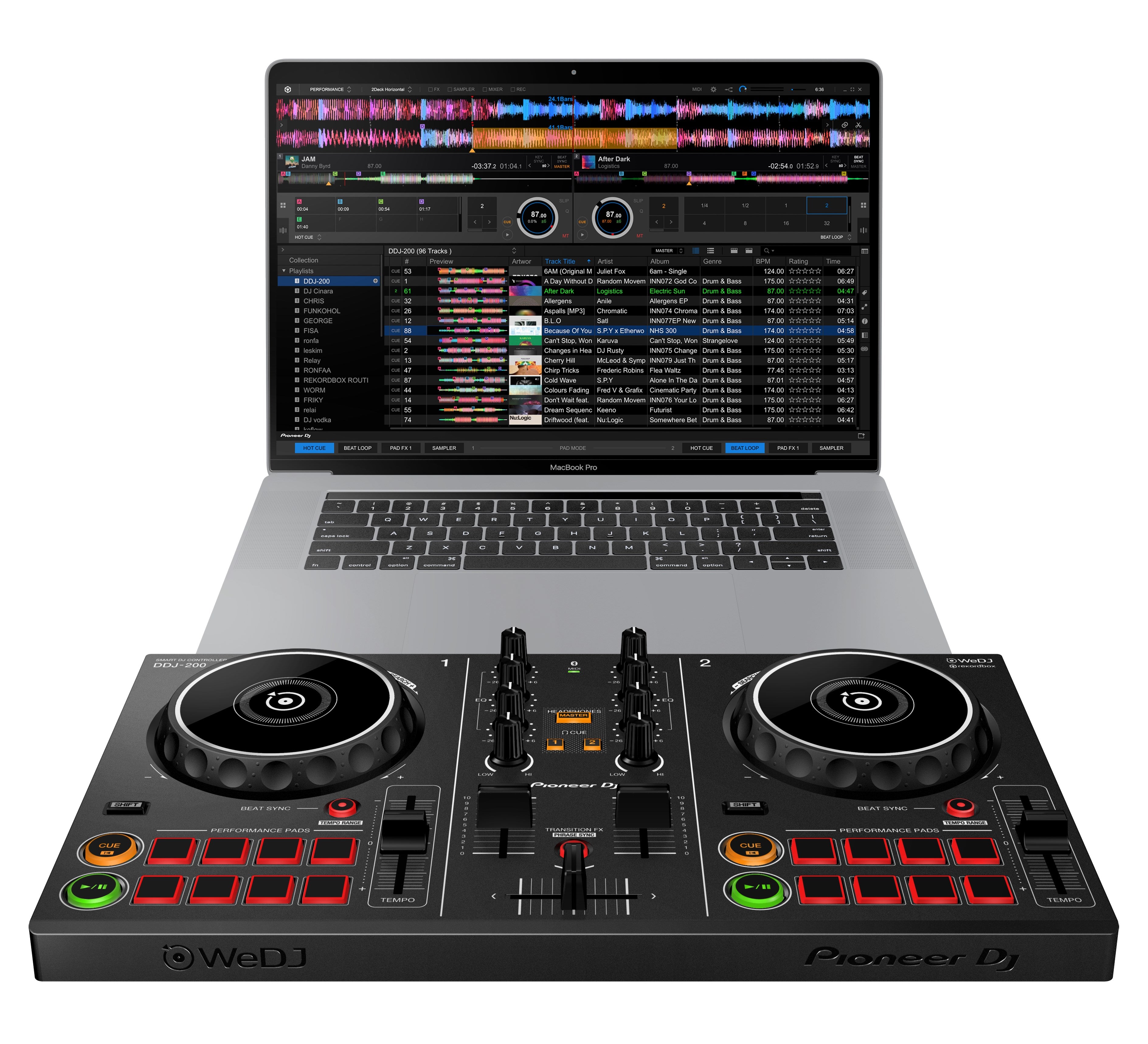 Pioneer Dj Ddj200 Consolle DJ a 2 Canali