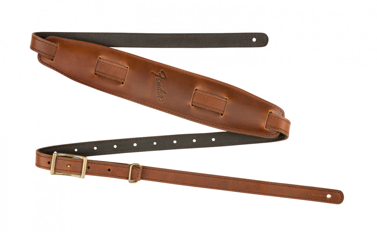Fender Tracolla Mustang Saddle Strap Long Cognac