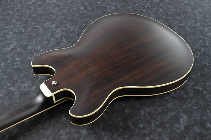 Ibanez As53Tkf Chitarra Semiacustica Transparent Black Flat
