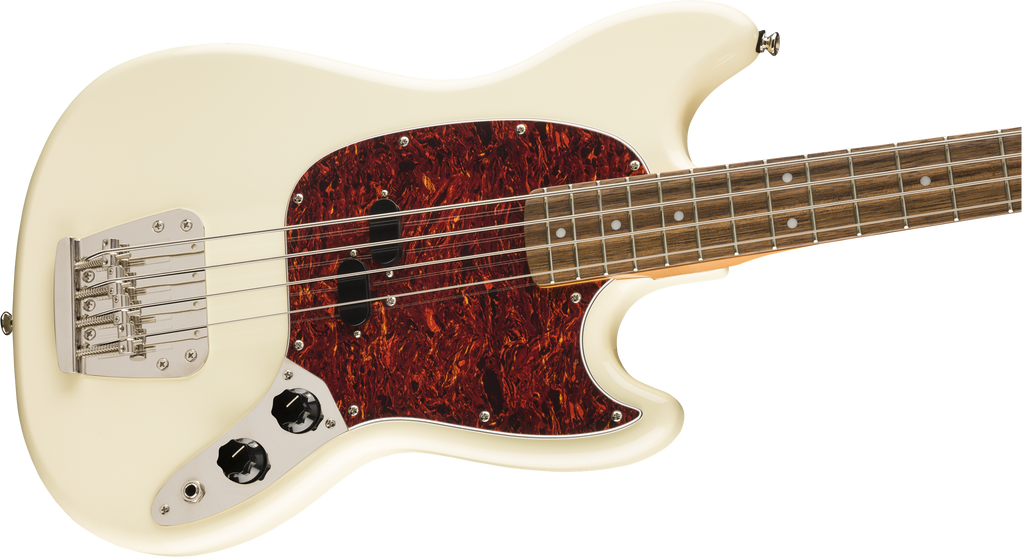Squier Classic Vibe 60 Mustang Olympic White Basso Elettrico Short Scale