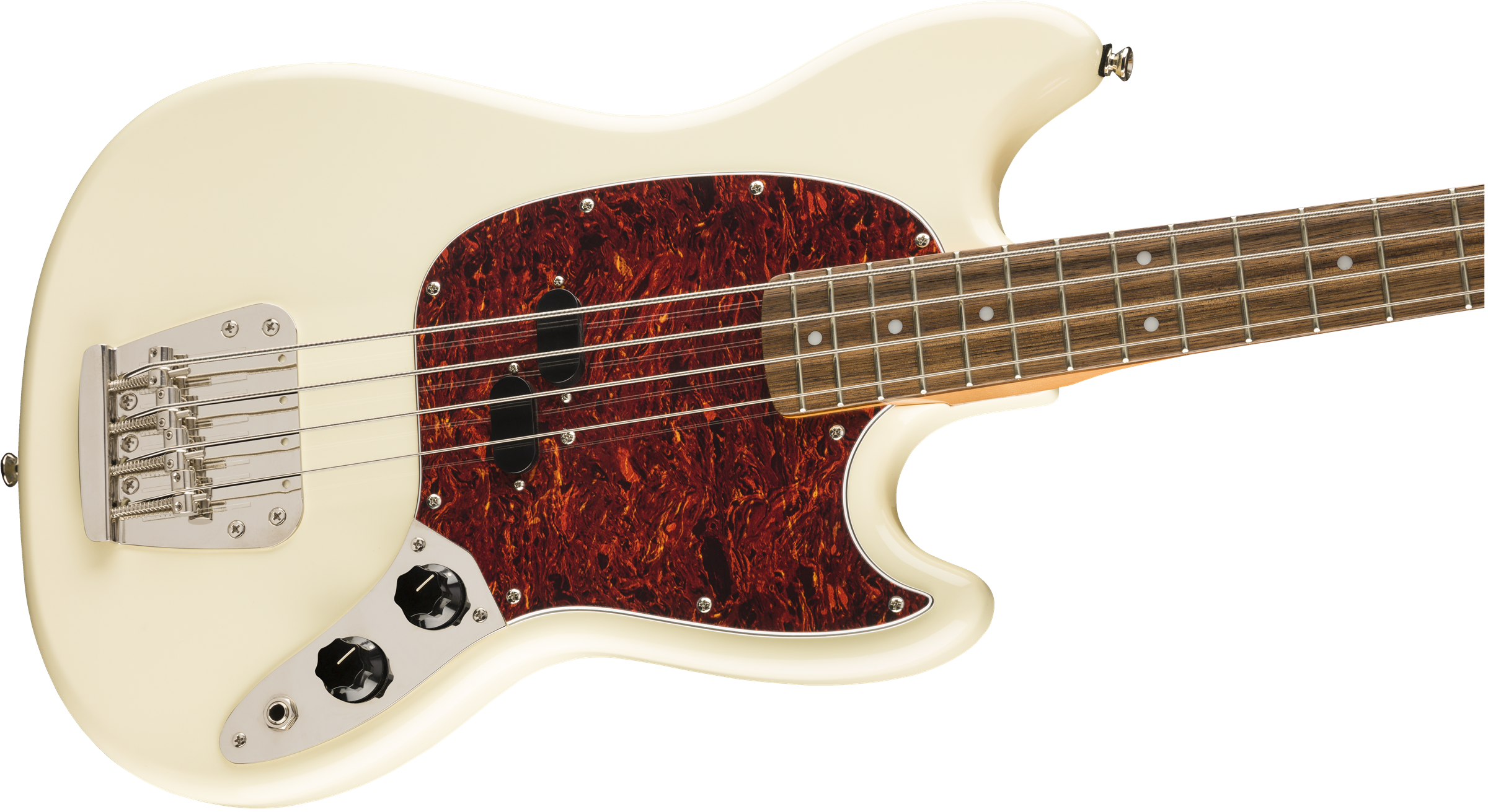 Squier Classic Vibe 60 Mustang Olympic White Basso Elettrico Short Scale
