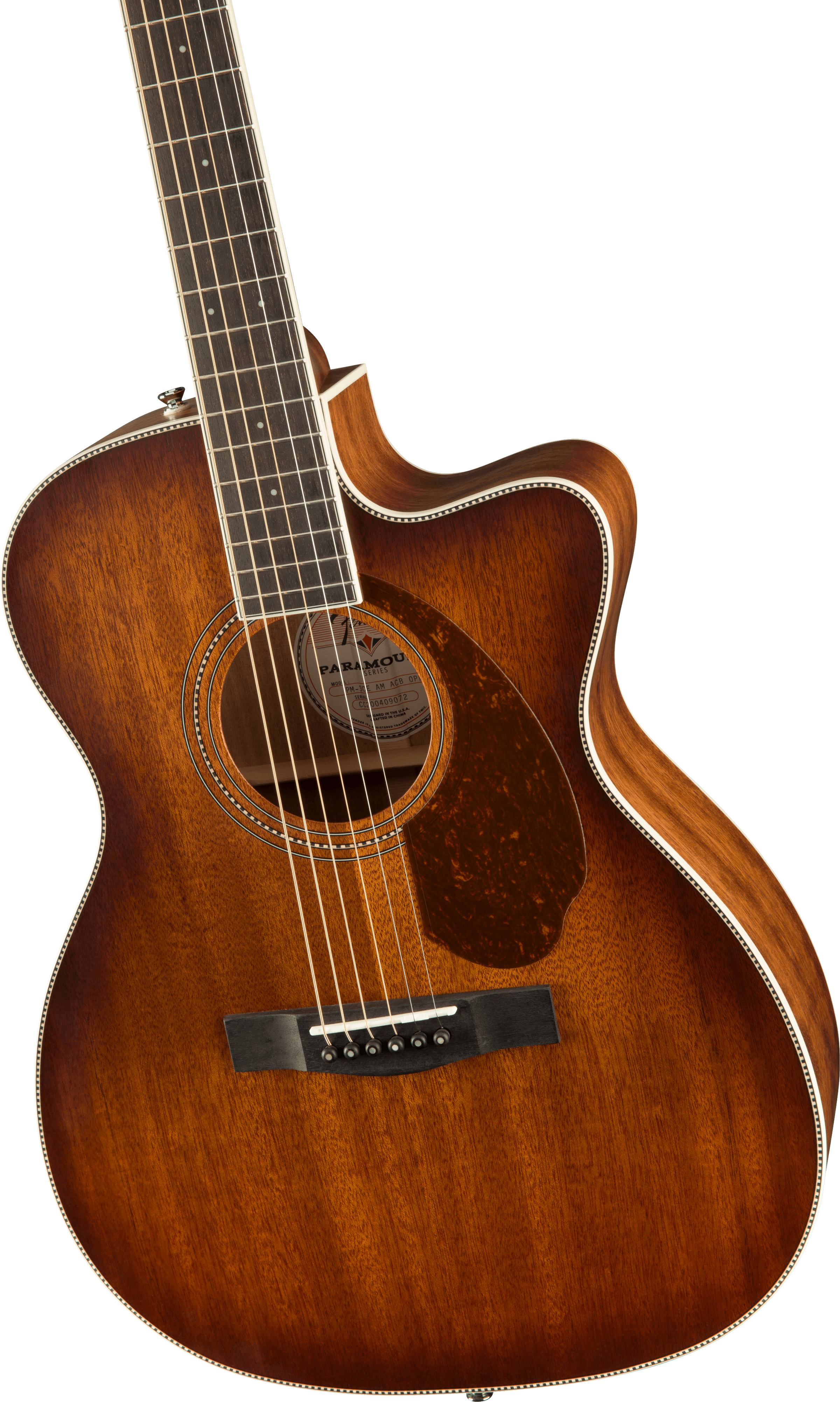 Fender Paramount Pm3 Triple 0 All Mahogany Natural