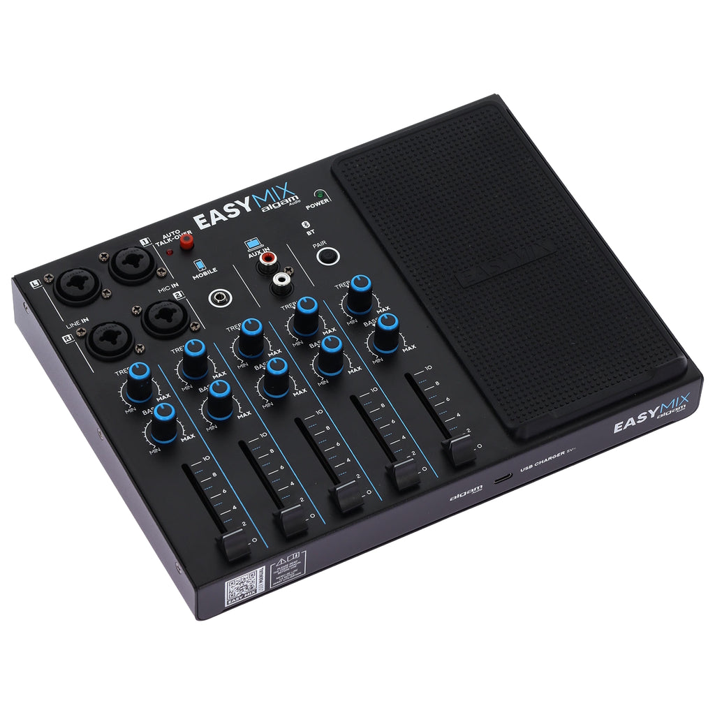 Algam Audio EASYMIX Mixer a 5 Canali con Connettività Wireless e Talkover