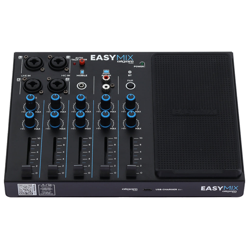 Algam Audio EASYMIX Mixer a 5 Canali con Connettività Wireless e Talkover
