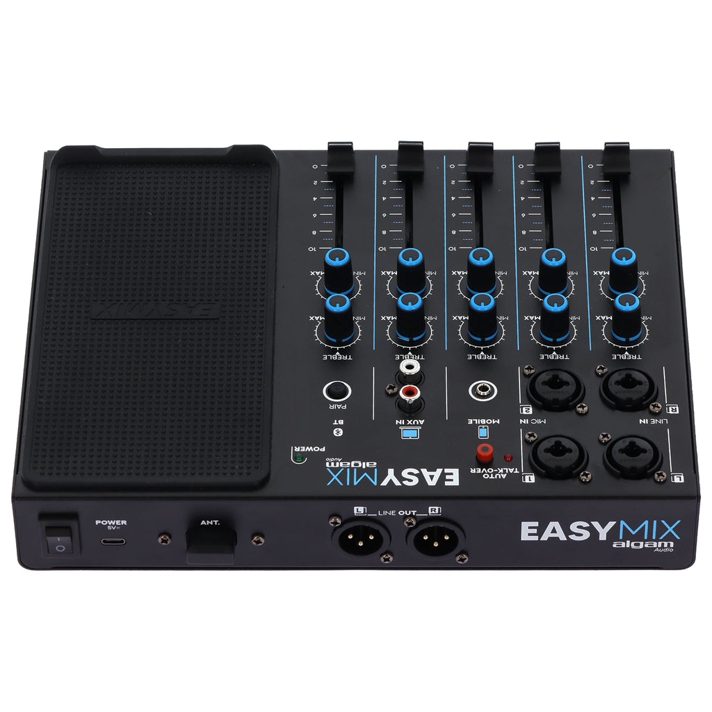 Algam Audio EASYMIX Mixer a 5 Canali con Connettività Wireless e Talkover