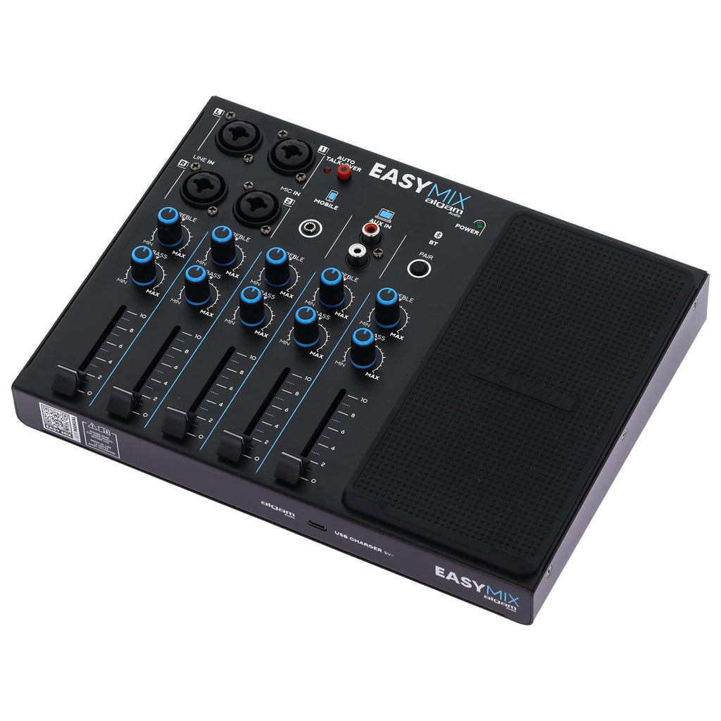 Algam Audio EASYMIX Mixer a 5 Canali con Connettività Wireless e Talkover