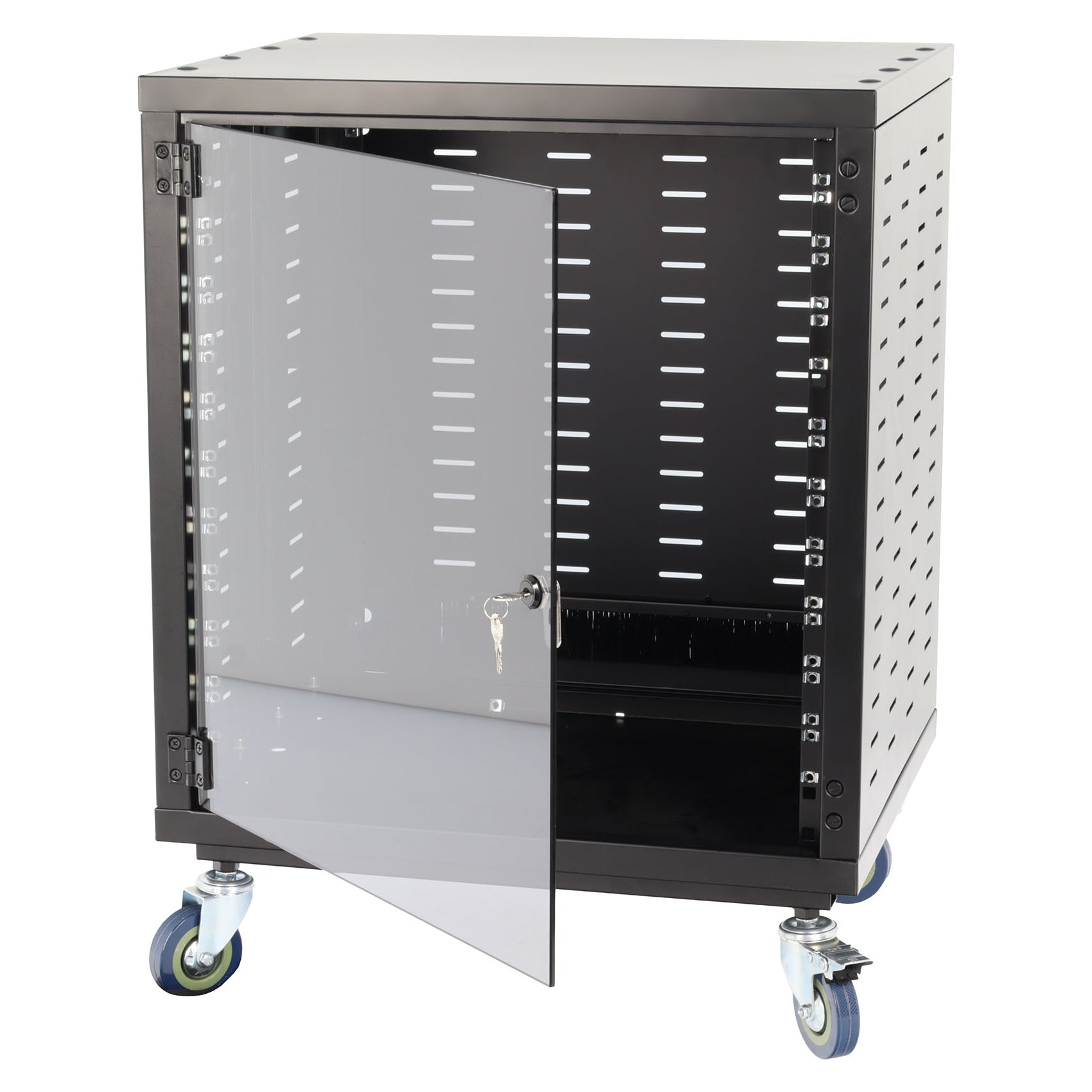 Algam Audio GD-12U Porta in Vetro con Serratura per Armadio Rack IR-12G