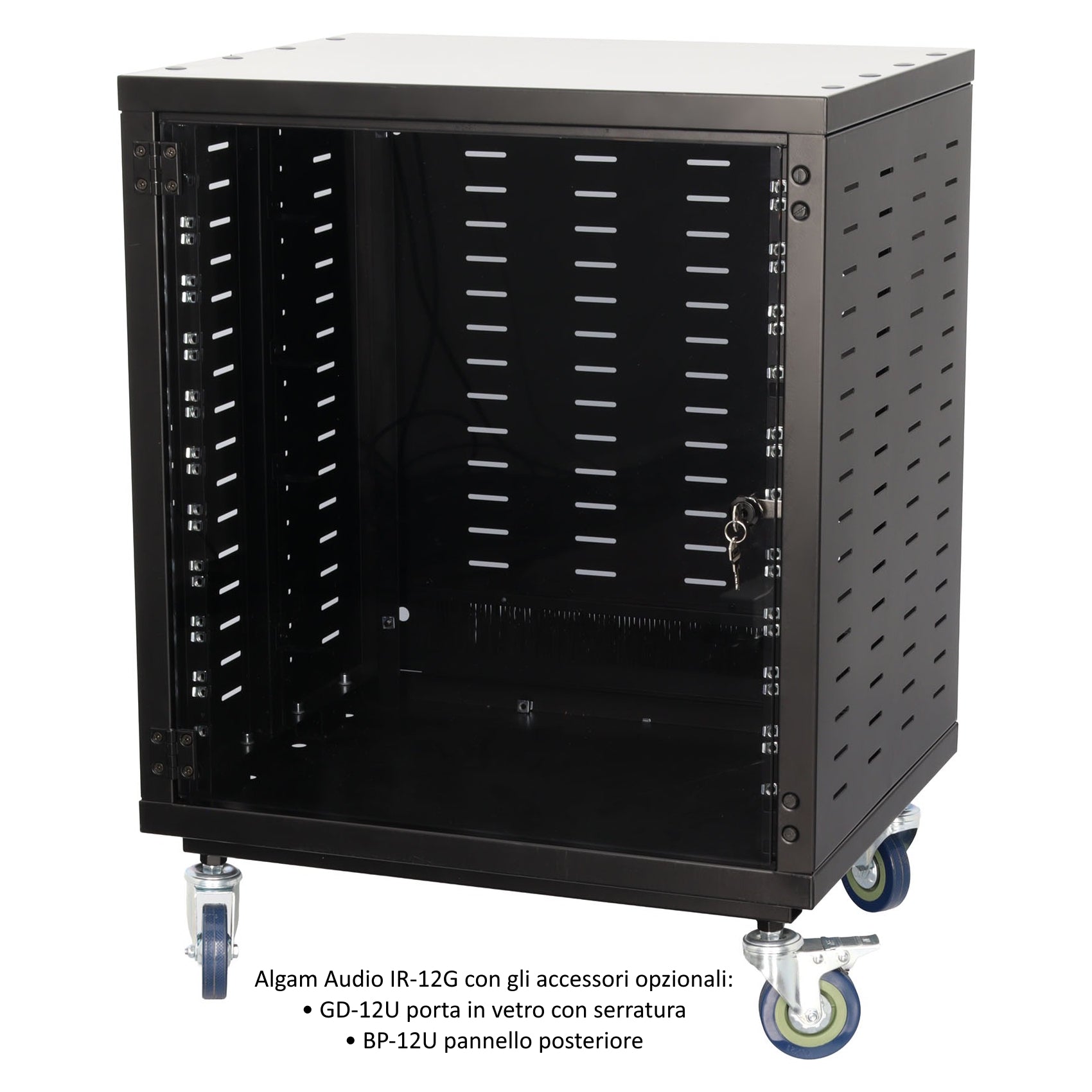 Algam Audio IR-12G Armadio Rack 12U su Ruote