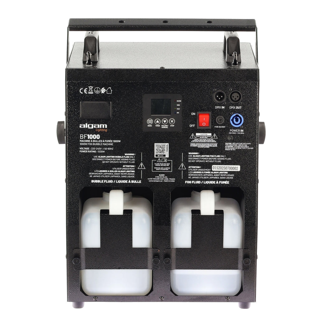 Algam Lighting BF1000 Macchina Bolle con Fumo da 1000W con Led RGB