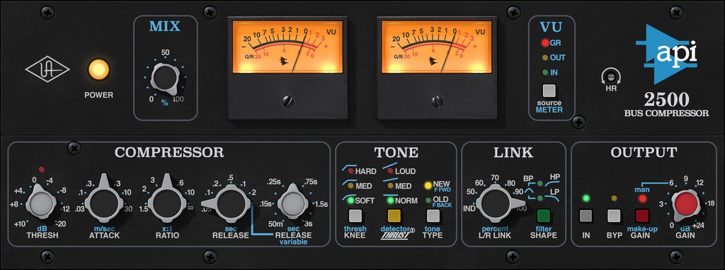 UNIVERSAL AUDIO API 2500 Bus Compressor
