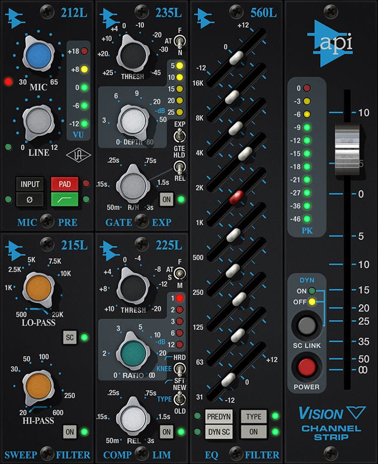 UNIVERSAL AUDIO API Vision Channel Strip