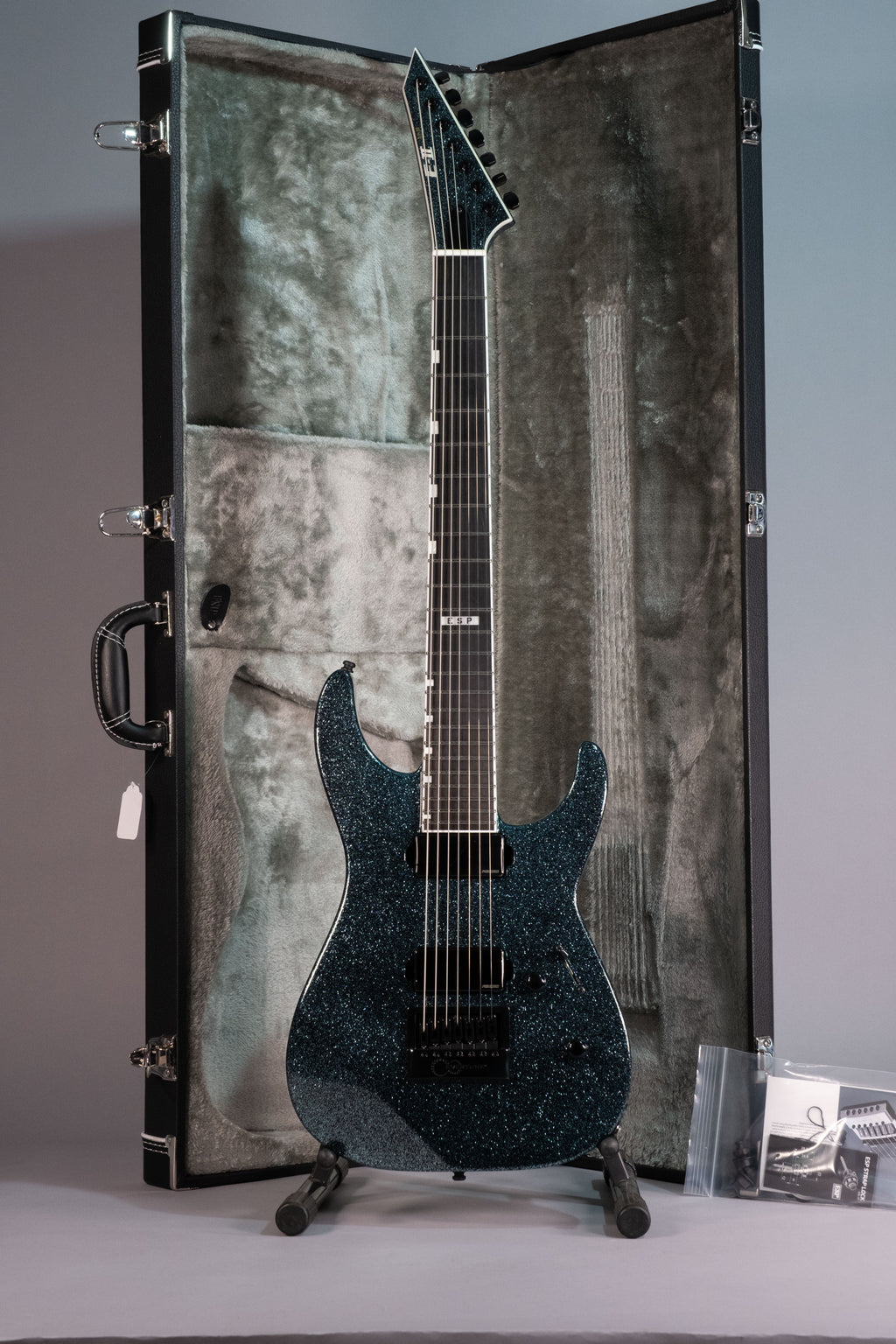 Esp E-II M-II 7B Evertune Granite Sparkle con Astuccio
