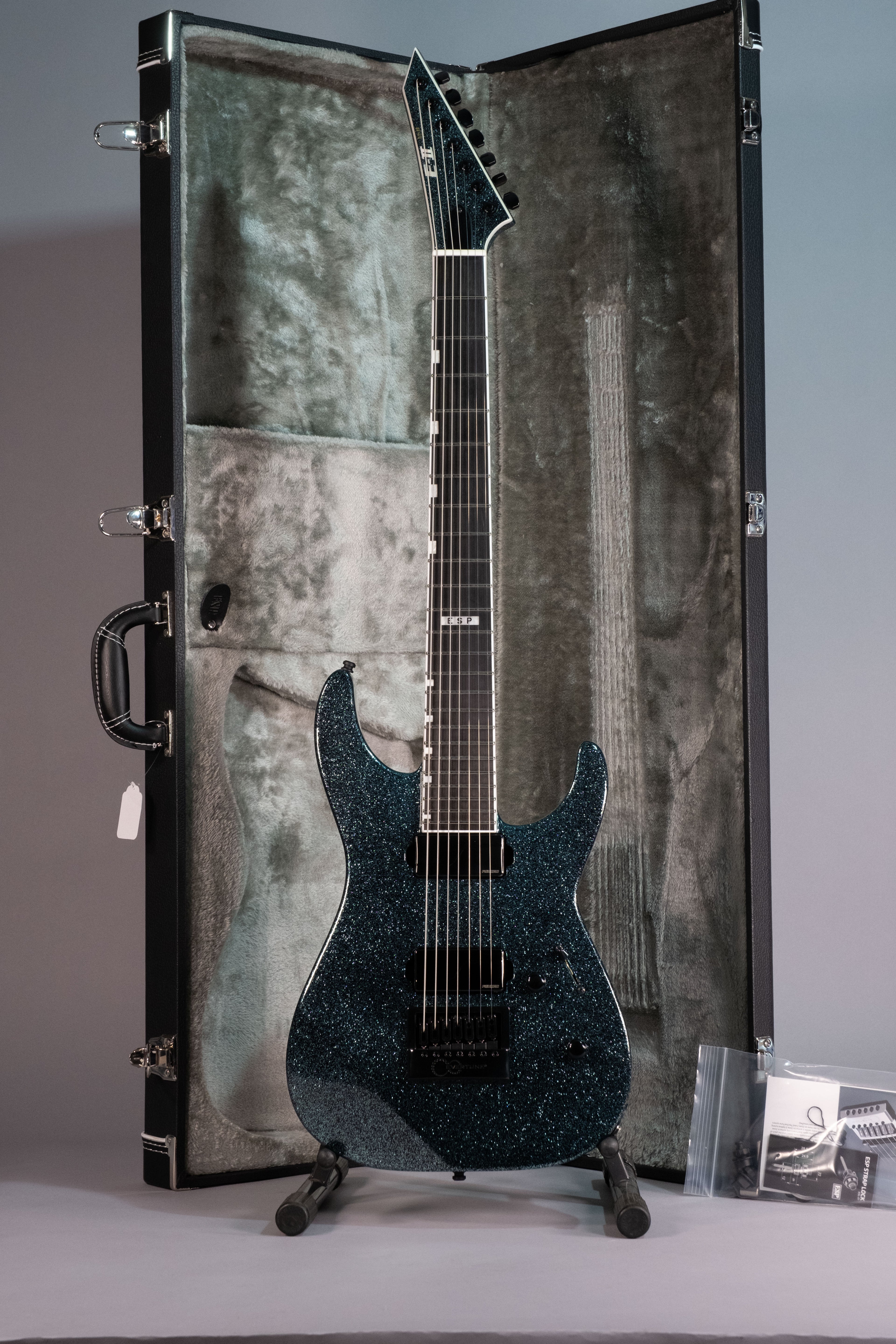 Esp E-II M-II 7B Evertune Granite Sparkle con Astuccio