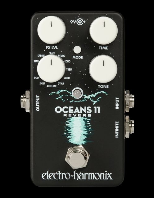 Electro Harmonix Oceans 11 Reverb Effects Pedal