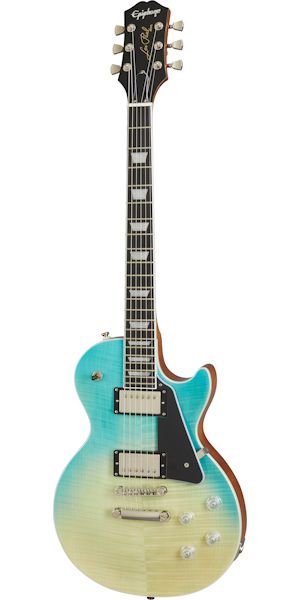 Epiphone Les Paul Modern Figured Caribbean Blue Fade Chitarra Elettrica