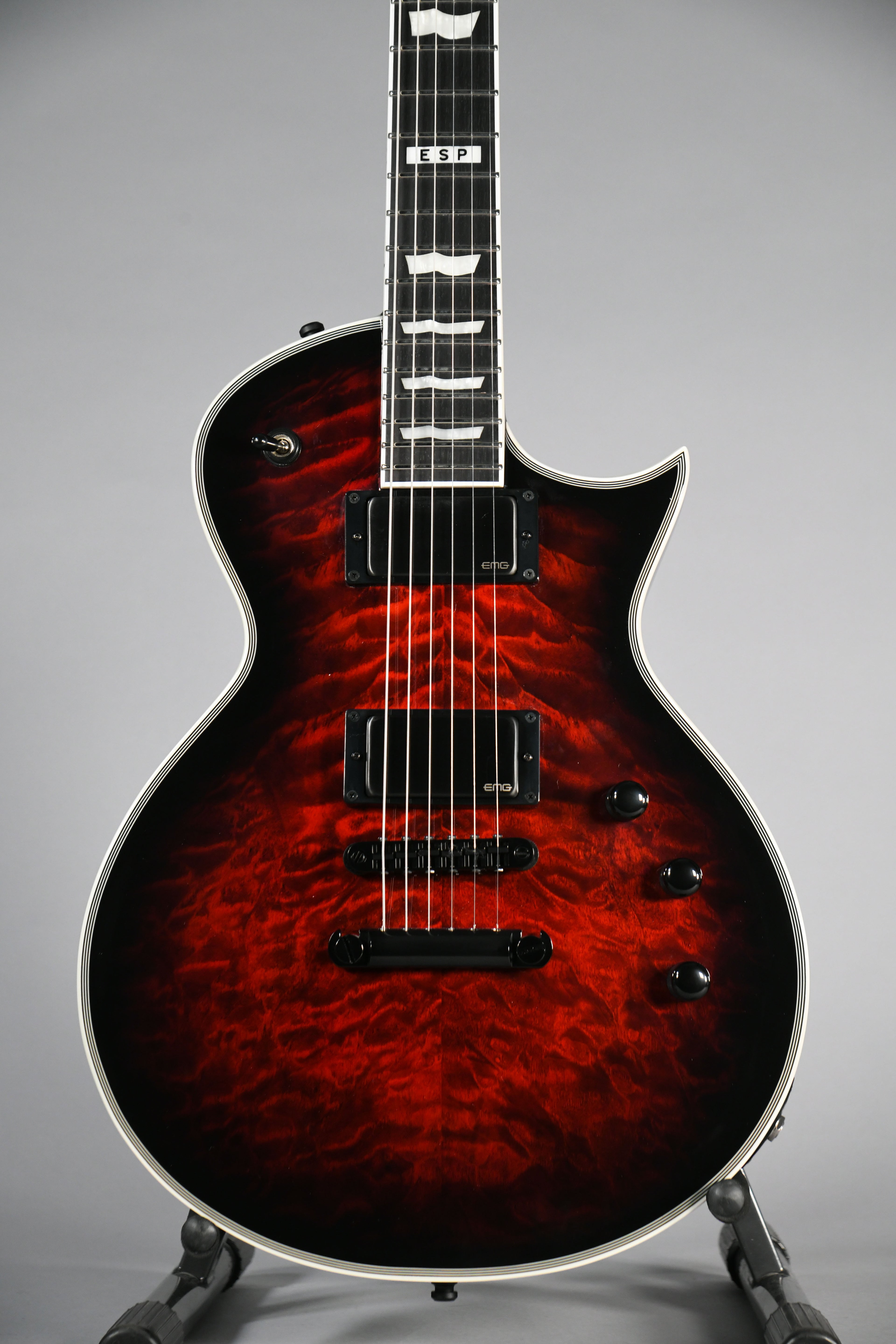 ESP EII Eclipse See Thru Black Cherry Burst with Case