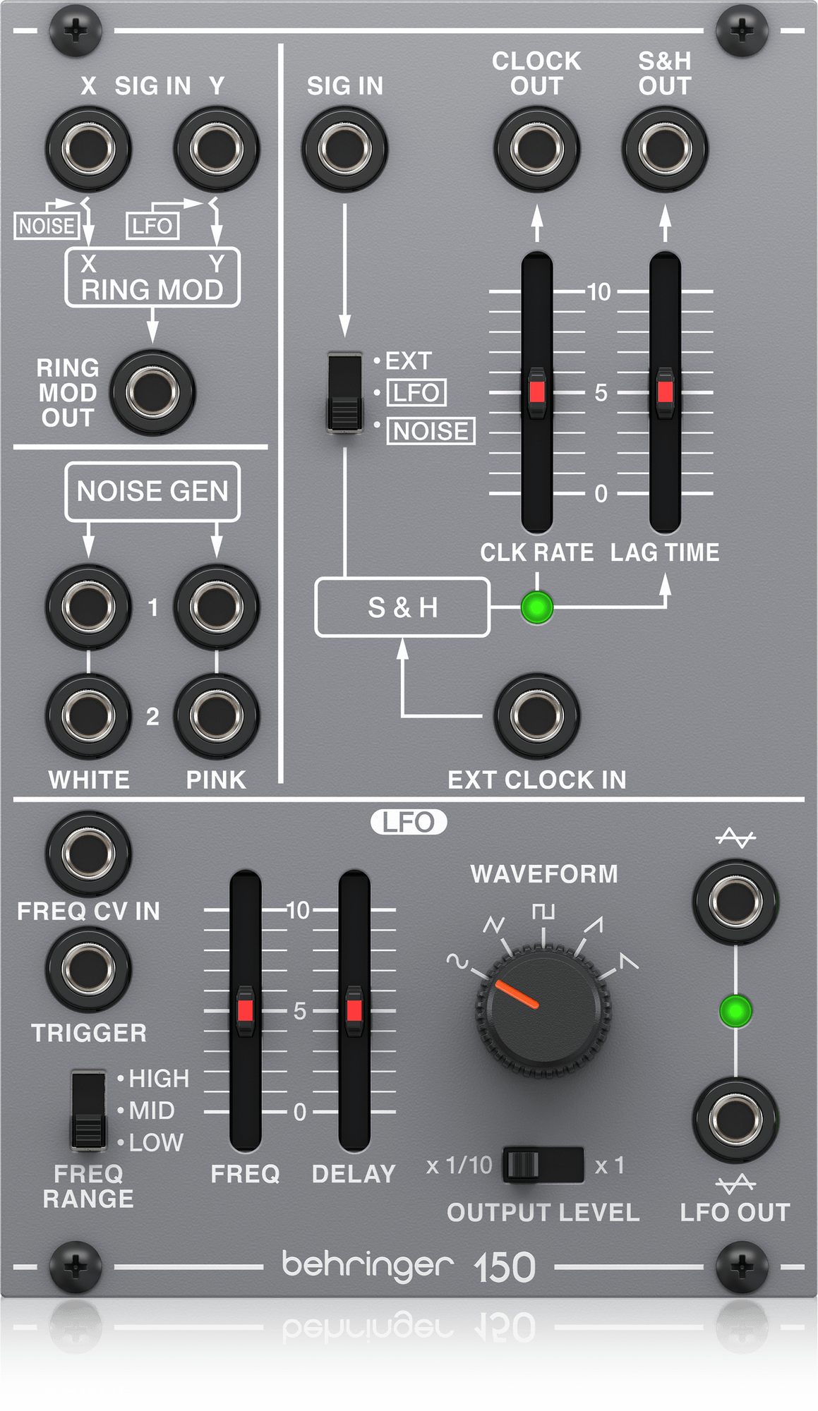 Behringer 150 Ring Analog Ring Modulator Noise S&H LFO Module for Eurorack