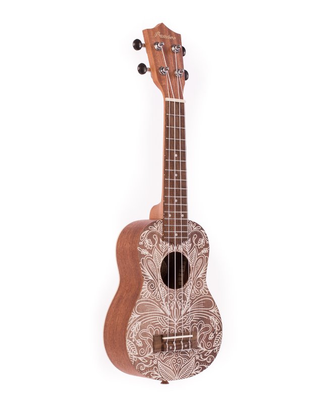 Bamboo Ukulele Soprano Elixir Con Borsa