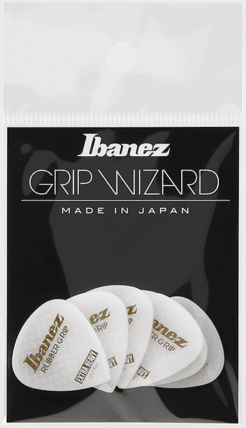Ibanez Set 6 Plettri Rubber Grip Bianchi Extra Heavy