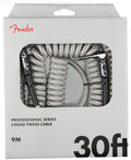 Fender Cavo Professional White Tweed 9Mt Dritto - Pipa