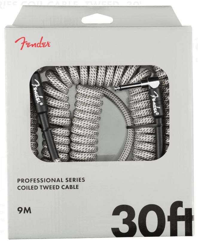 Fender Cavo Professional White Tweed 9Mt Dritto - Pipa