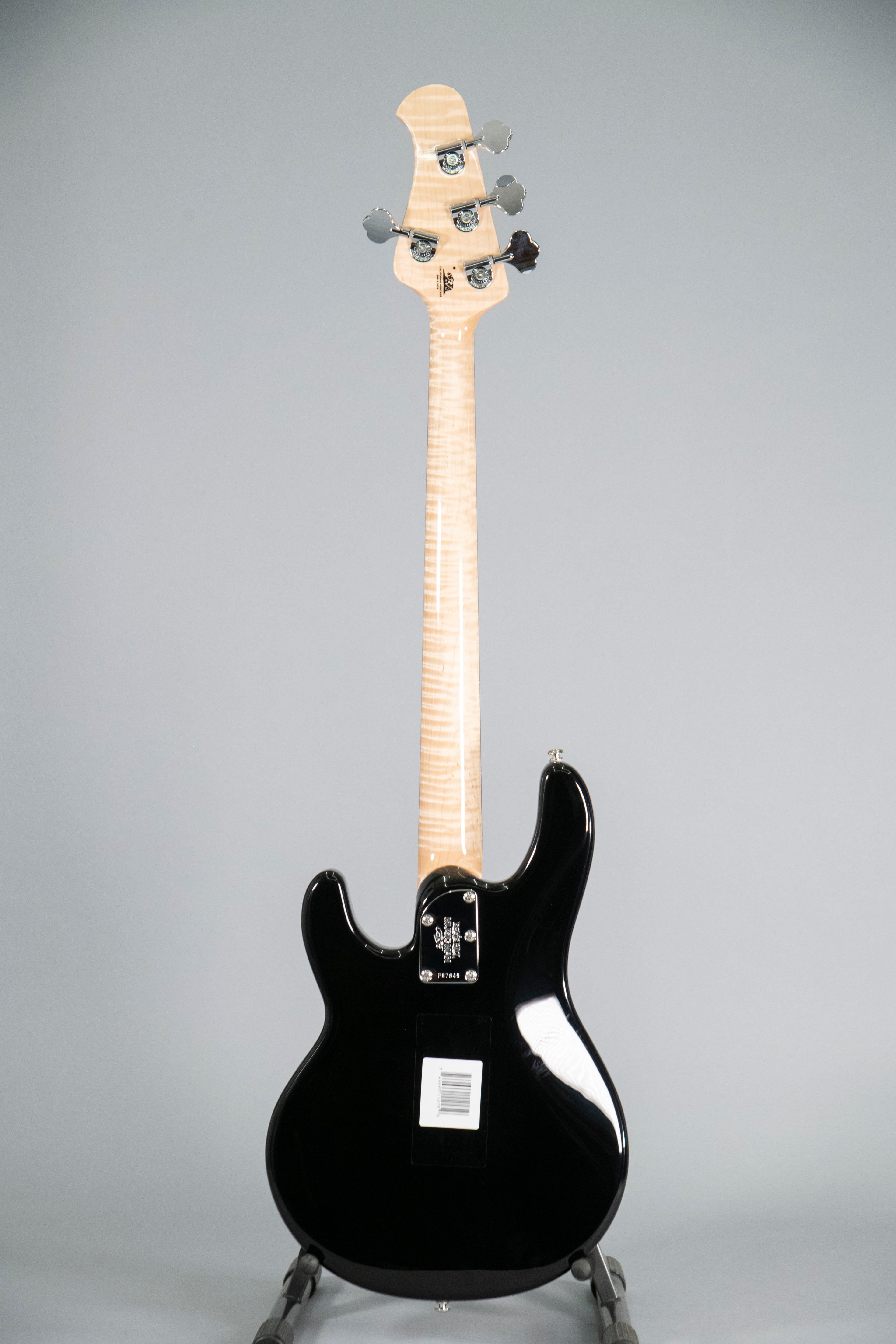 MusicMan StingRay 4 Short Scale BFR Flame Maple Neck Splinter Matched Headstock