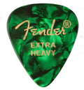 Fender Plettri 351 Green Moto Extra Heavy Pack 12 Pz