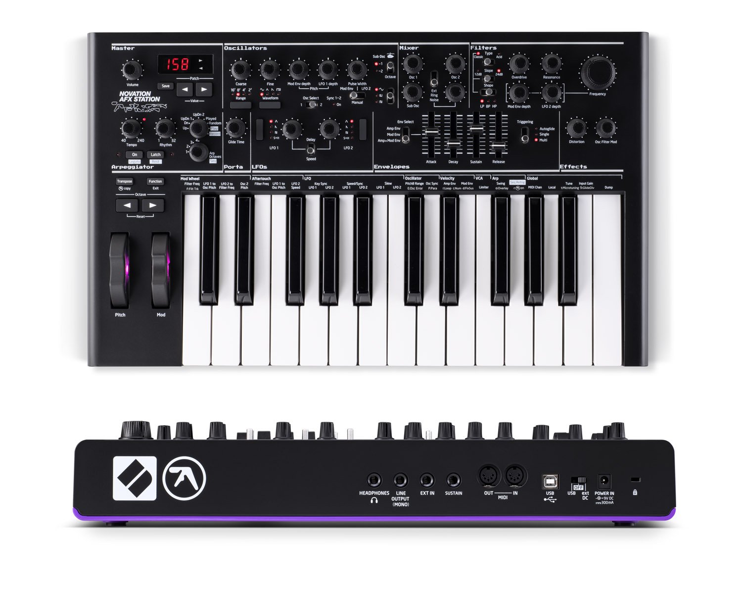 Novation Afx Station Sintetizzatore Analogico 25 Tasti