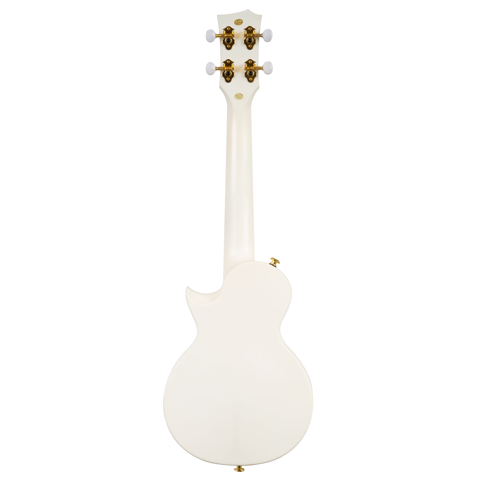 Cascha Ukulele Concerto in Carbonio Pack White con Borsa Tracolla e Plettri