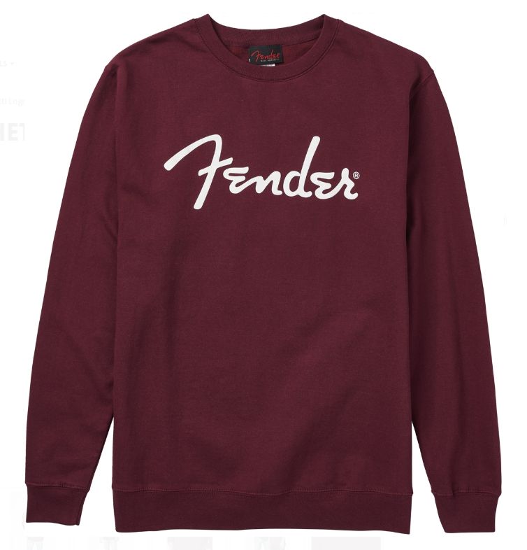 Fender Spaghetti Logo Pullover Maroon S