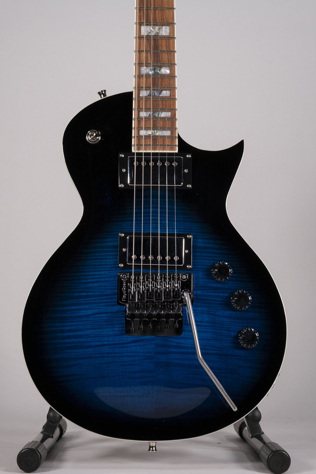 LTD AS-1FR - Black Aqua Sunburst - c/astuccio