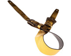 Magrabo Tracolla Twin Buckles Metallic Gold