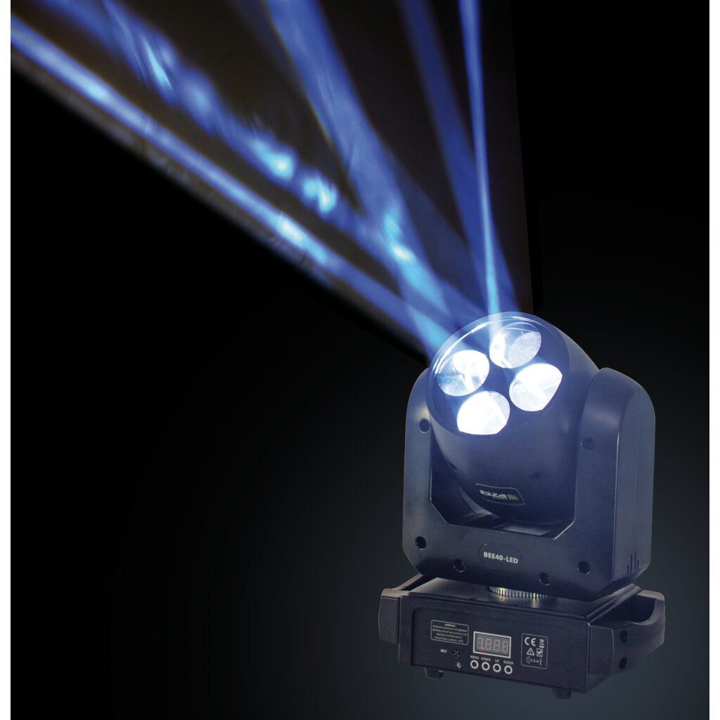 Ibiza Testa Mobile Bee Effect 4X10W DMX