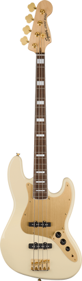 Squier 40Th Anniversary Jazz Bass Gold Edition Olympic White