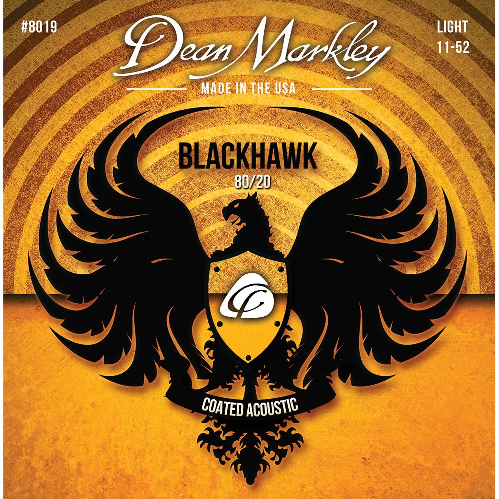 DEAN MARKLEY Blackhawk Coated Acoustic Guitar Strings 80/20 11-52