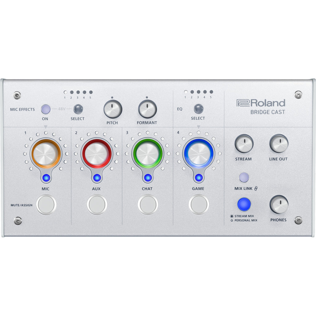 ROLAND BRIDGECAST-WH  Dual Bus Gaming Mixer