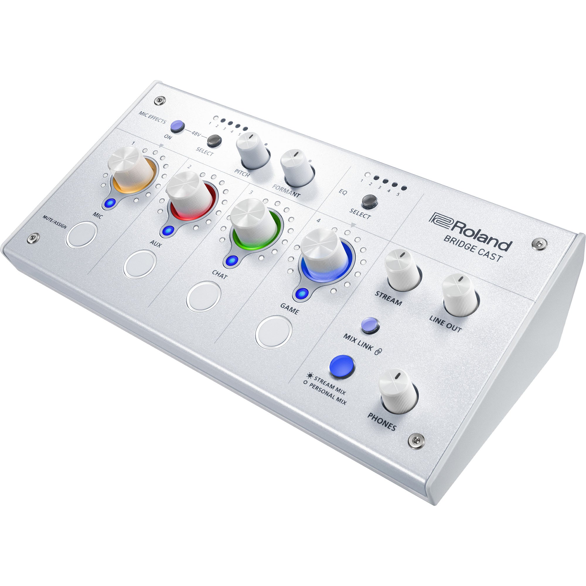 ROLAND BRIDGECAST-WH  Dual Bus Gaming Mixer