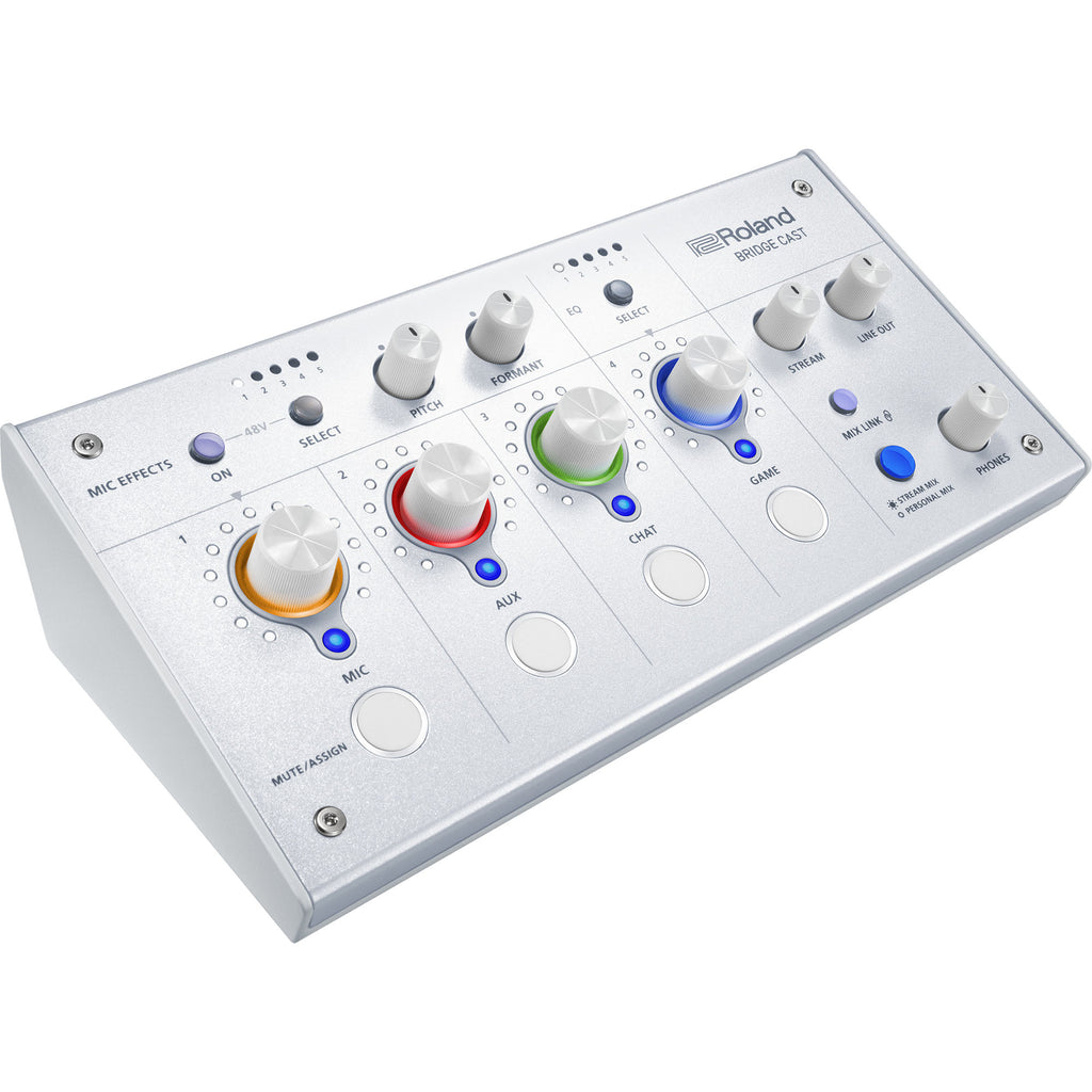 ROLAND BRIDGECAST-WH  Dual Bus Gaming Mixer